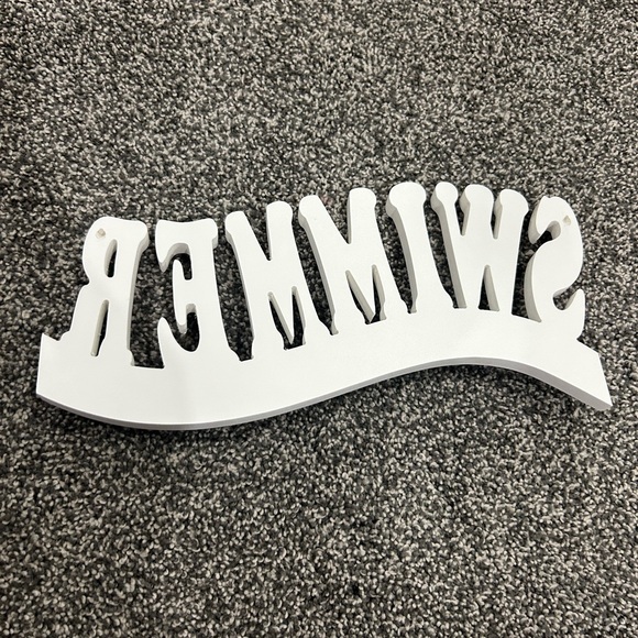 Swimmer Wooden Wall Decor - Picture 2 of 4